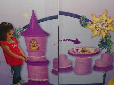   Tangled Rapunzel Transforming Tower Castle Table and Chair Set  