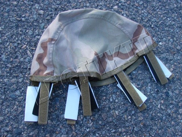   ACH Helmet Cover Woodland/Desert Velcro Size SMALL   MEDIUM  