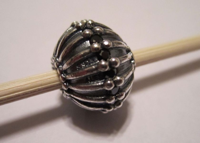 Authentic Pandora #790870CZK Large Show Stopper Bead Black CZ  