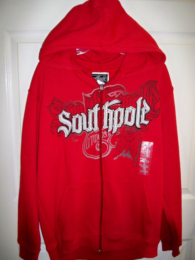 SOUTHPOLE Hoodie Jacket Full Zip Down Men M NWT  