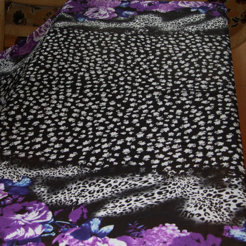 100% pure silk sheer chiffon floral patterns by yard  