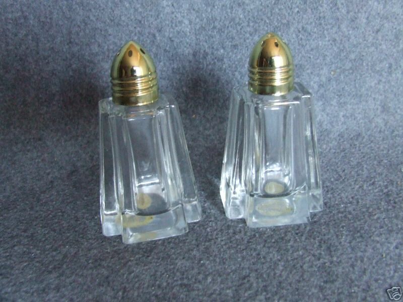 PRINCESS HOUSE CRYSTAL SALT & PEPPER SHAKERS  