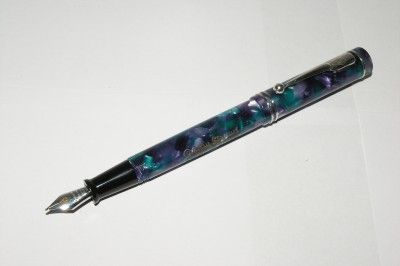 CONWAY STEWART DANDY AZURE FINISH FOUNTAIN PEN  