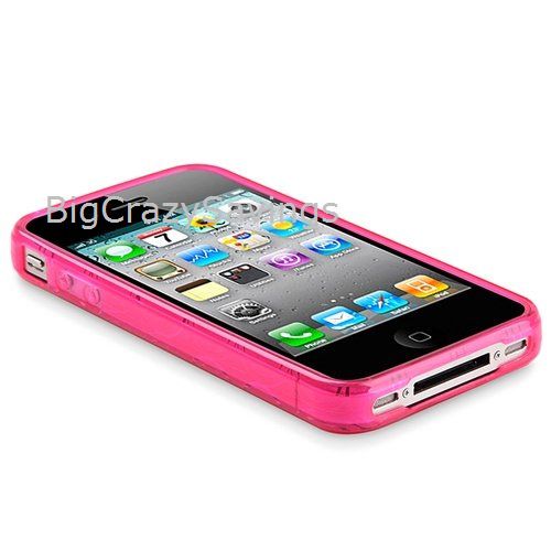TPU Case Cover For Apple iPHONE 4 4G Bubble Design Pink  