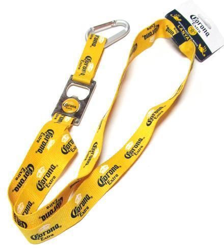 Corona Extra Yellow Lanyard w/ Bottle Opener  