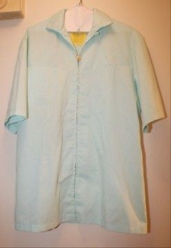 Dental Smock sz Medium Aqua Halloween Dentist Costume?? EUC  