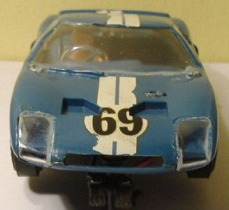 Cox 1/24 Ford GT Slot Car with Decals, 1960s  