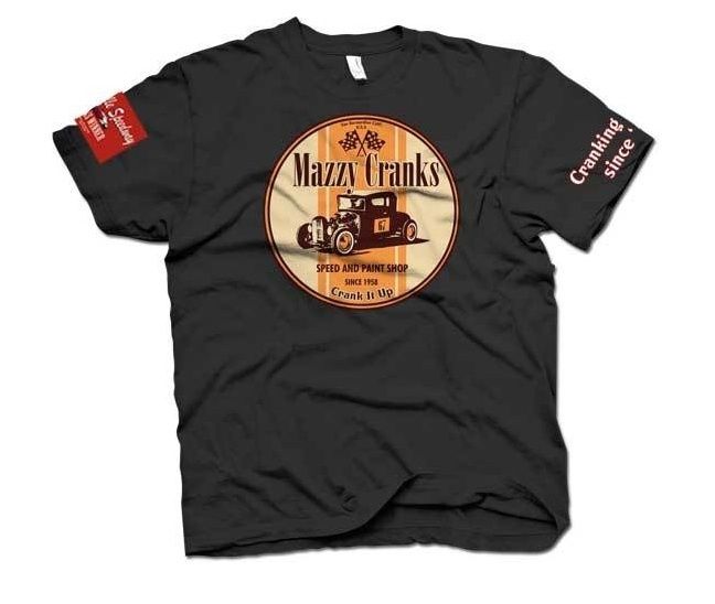 Mazzy Cranks Hot Rod Rat Rod Vintage Ford T Shirt  