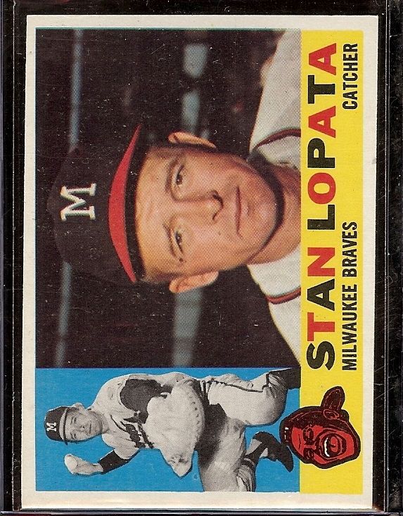 1960 TOPPS NO CREASES CLEAN HIGH #515 STAN LOPATA  