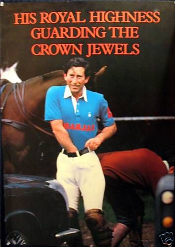 1980s Prince Charles Guarding Crown Jewels/ Old Stock  