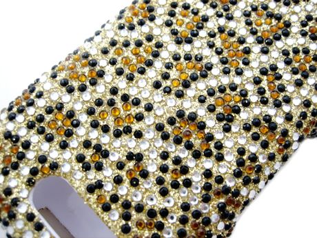 LEOPARD RHINESTONE BLING CASE COVER SAMSUNG HIGHLIGHT  