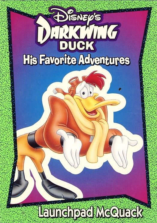 DISNEY VIDEO DARKWING DUCK OVERSIZE PROMO CARD 1  