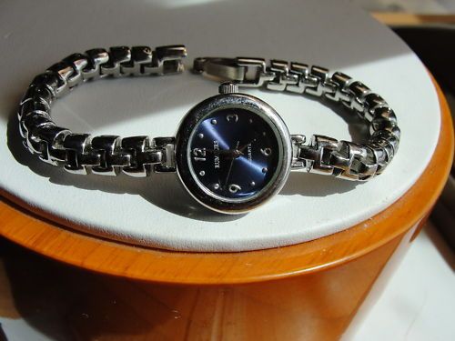 RUMOURS QUARTZ WOMENS WATCH SILVER~T LINK 7 1/4  