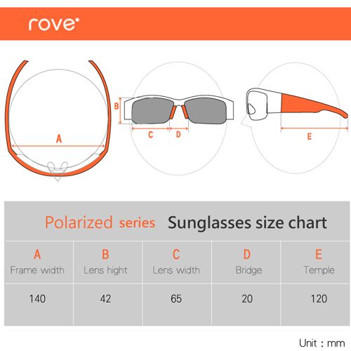 ROVE Cycling Polarised glasses Fishing Sunglasses  