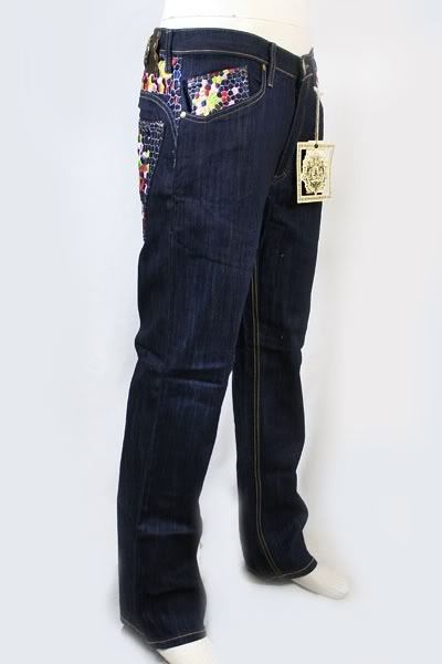 New Auth. Kanji Puzzle Premium Denim Pants Indigo Jeans  