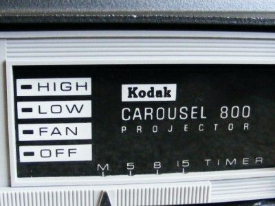 Kodak Carousel 800 slide projector for repair or parts  