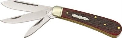   gallery now free rough rider 3 blade jack knife red jigged bone rr430