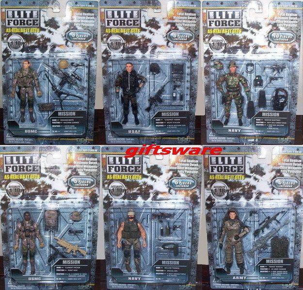 BBI Elite Force 118 U.S. Army Action Figures 6 Pack (Mint On Card 