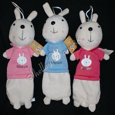 Cute Metoo Rabbit Plush Pencil Bag Case Cosmetic Box  