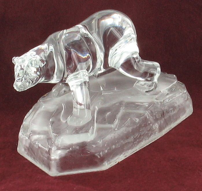 VINTAGE DECO KOSTA BODA CRYSTAL POLAR BEAR ICE WATER  