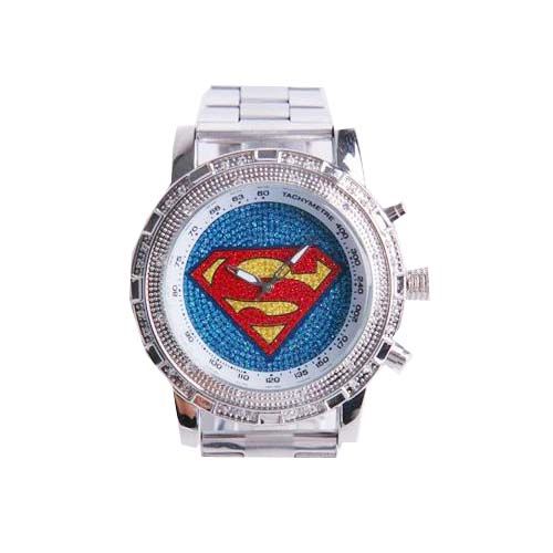   Crystal Oversized Super Man SportsQuartz Wrist Watch For All People