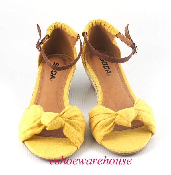   Summer Breeze Espadrilles Low Wedge Sandals Shoes Closed Back  