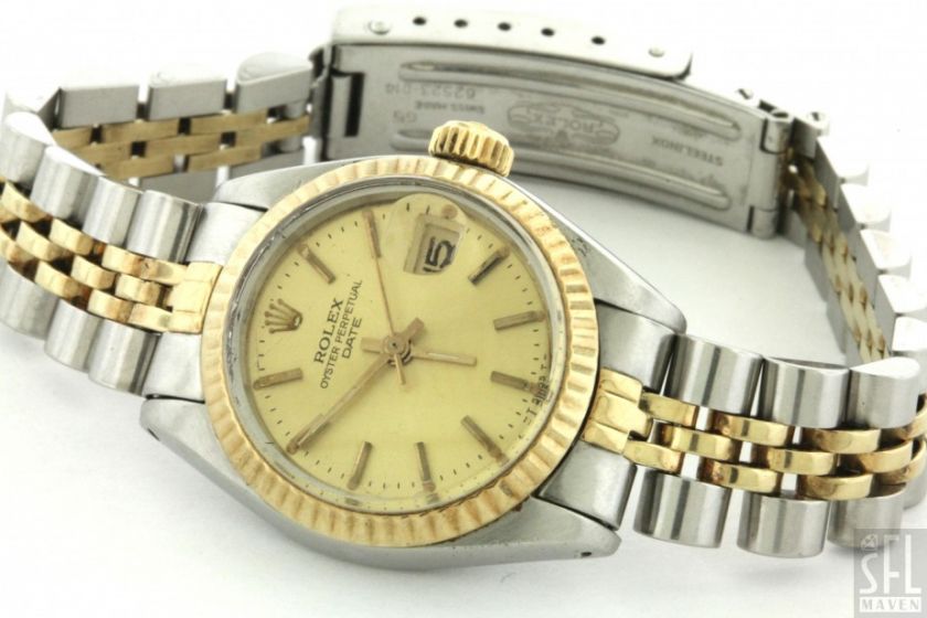 ROLEX DATEJUST 6917 SS/14K GOLD ELEGANT HIGH FASHION AUTOMATIC LADIES 