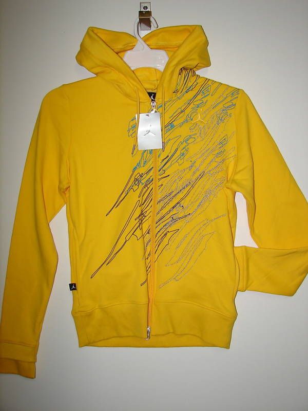 NIKE WMNS AIR JORDAN RETRO 8 HOODIE JACKET YELLOW  