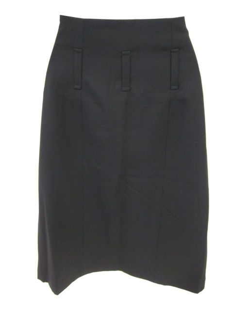 KENZO Black Knee Length Straight Skirt Sz 38  