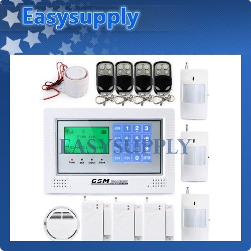   Alarm System Touch Keypad +4Remote +1 Smoke +3 PIRs +3 Gaps Sensors