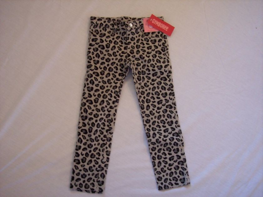 NWT Girls Gymboree Tres Fabulous leopard jeans ~ 4 12  