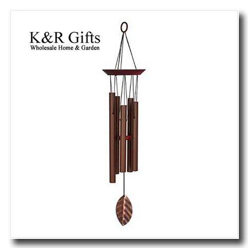 WINDCHIMES Serene COPPER LEAF Woodstock Wind Chime NEW  