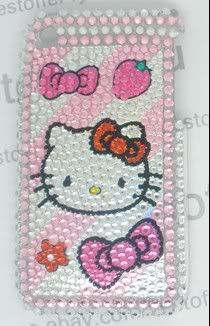 NEW Rhinestone Bling Case For Iphone 3G 3GS Hello Kitty  