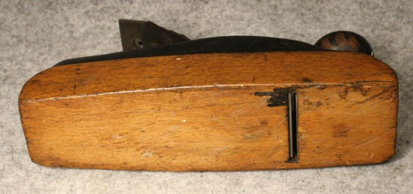 Antique Stanley No. 22 Type 5 6 Transitional Wood Bottom Smooth Plane 