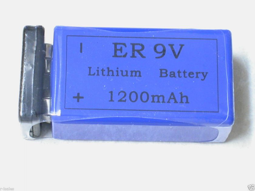 pc 9v 9 VOLT LITHIUM BATTERY EXPIRATION 2021 1200mah  