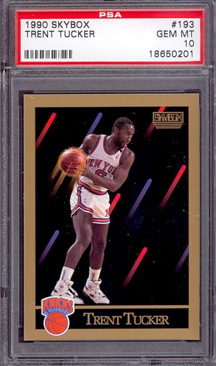 1990 Skybox #193 Trent Tucker Knicks PSA 10 pop 1  