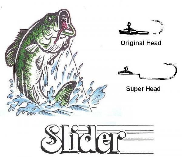 CB SLIDER HEADS SH18 Regular Head 1/8oz 4 ct Black  