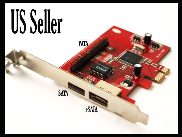 PCI E eSATA II + SATA + PATA Host Bus Adapter Card  