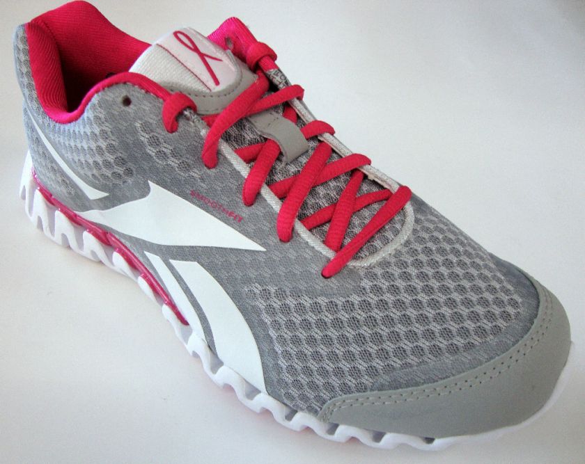 REEBOK PREMIER ZIGFLY SE Pink Grey Silver Womens Shoes  