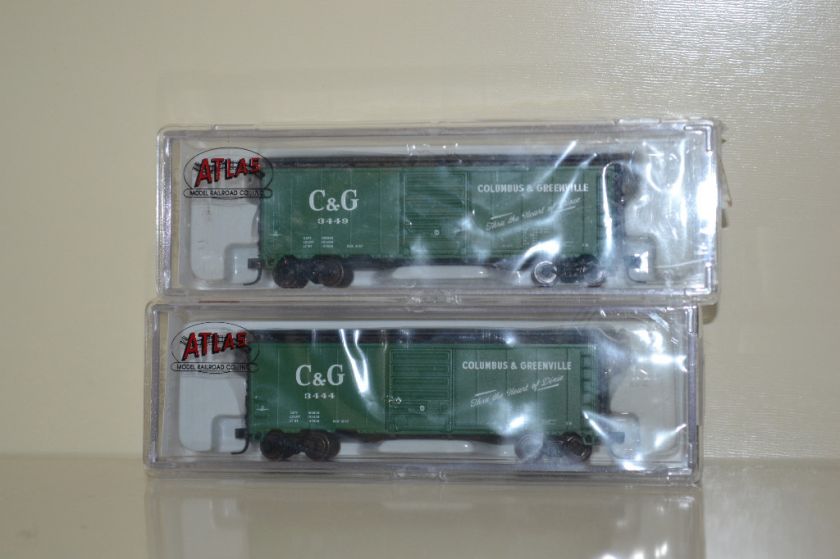 ATLAS COLUMBUS & GREENVILLE 40 BOXCAR NIB N SCALE  