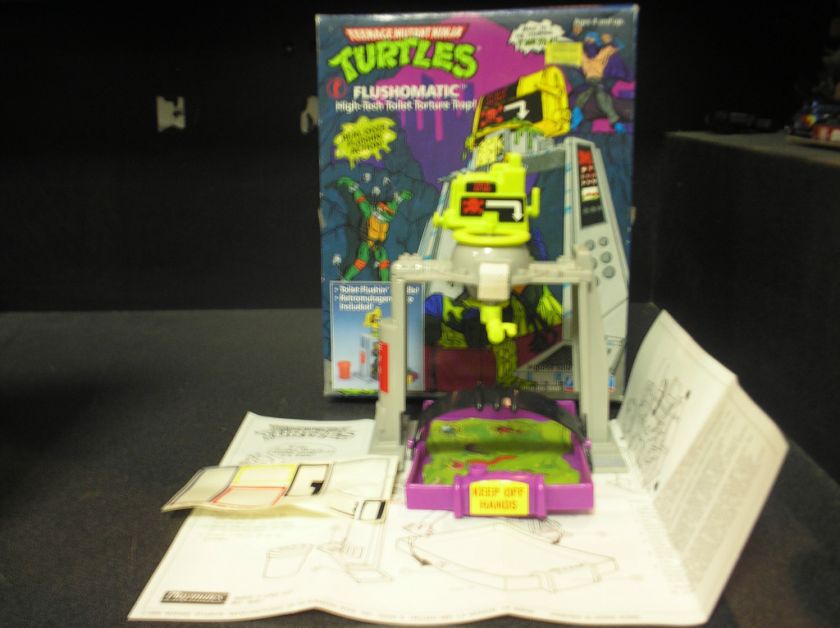 Vintage 1989 TMNT Flushomatic Playset w/box  