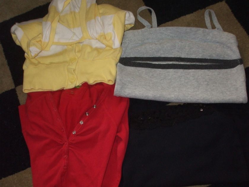 POOF EXCELLENCE LOT OF 4 SWEATER/TANKS/SHIRT SZ SMALL  