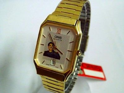 SWISS AUTHENTIC SADDAM HUSSEIN ORIS GOLD MEN WRISTWATCH  