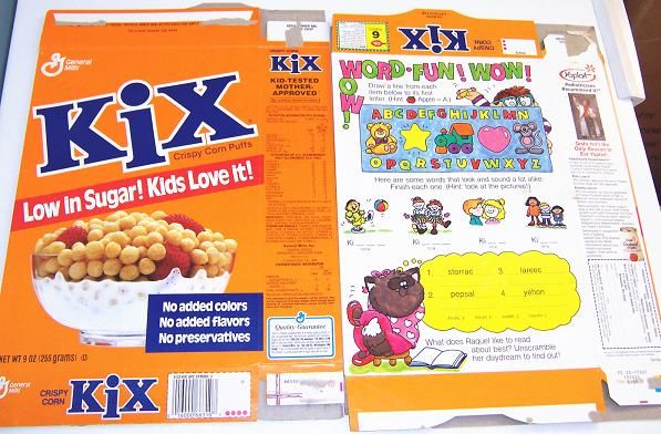 Cereal Box Leprechaun Trap · Kix Cereal