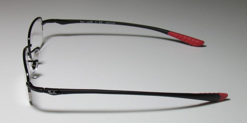   49 19 140 BLACK/RED OPHTHALMIC EYEGLASSES/GLASSES/FRAMES MENS   