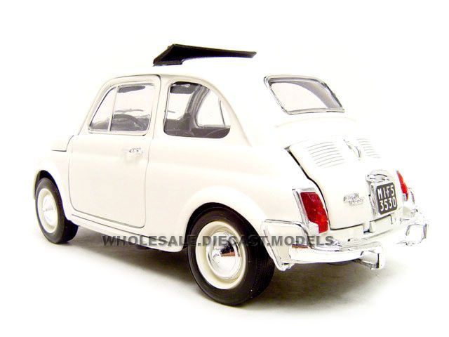 1968 FIAT 500 L WHITE 118 DIECAST MODEL  