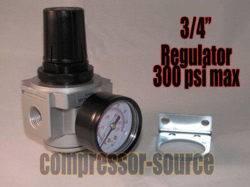 New 3/4 air compressor regulator & pressure gauge  