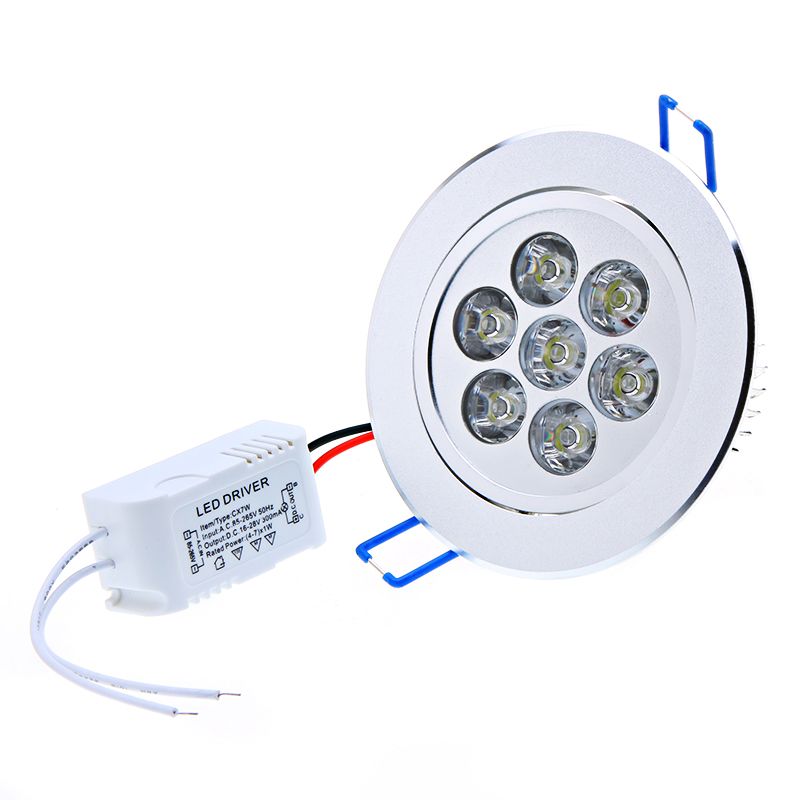 110/220V 7W 7 LED Ceiling Light Down Recessed Lamp Bulb 85~265V  