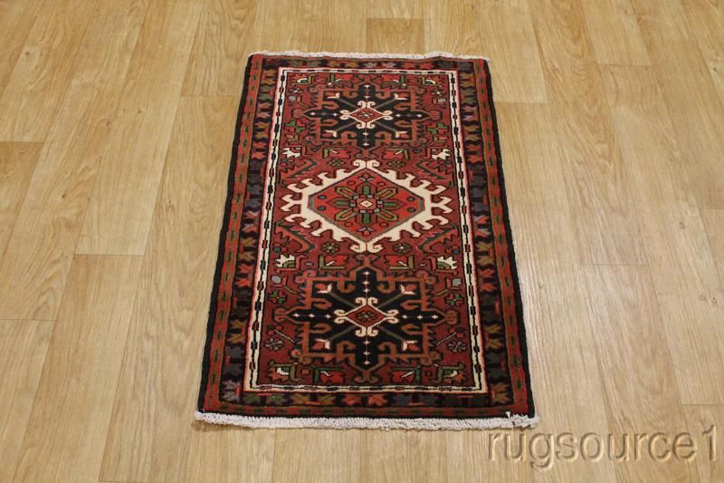   SIZE TRIBAL 2X3 GHARAJEH PERSIAN ORIENTAL AREA RUG WOOL CARPET  