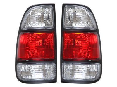 00 04 Toyota Tundra Red Clear Tail Lights DEPO 01 02 03  